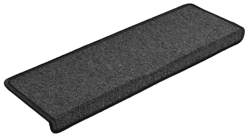 30 db antracitszürke lépcsőszőnyeg 65x21x4 cm