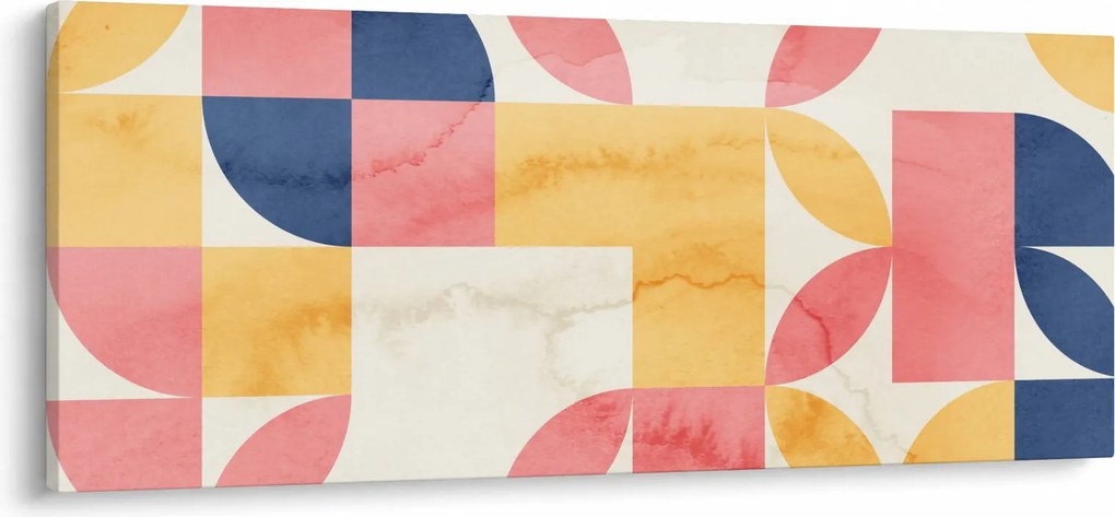 Kép - Absztrakció retro mintákkal (120x50 cm)