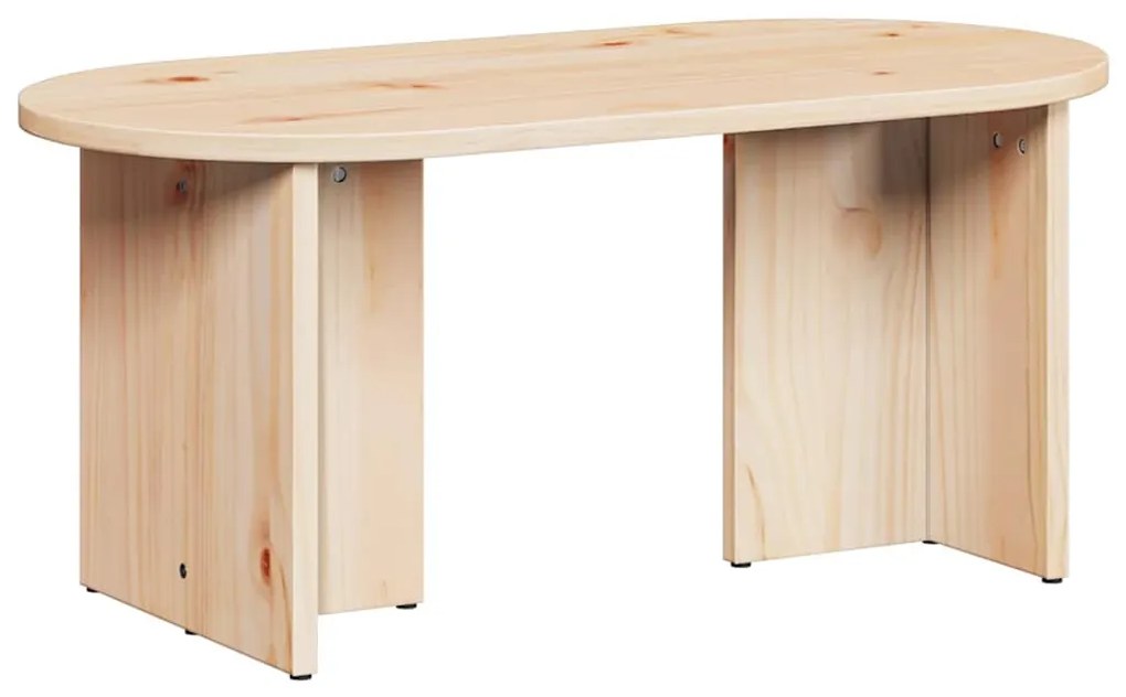 Dohányzóasztal Természetes 80 x 39.5 x 35 cm Tömör fenyőfa