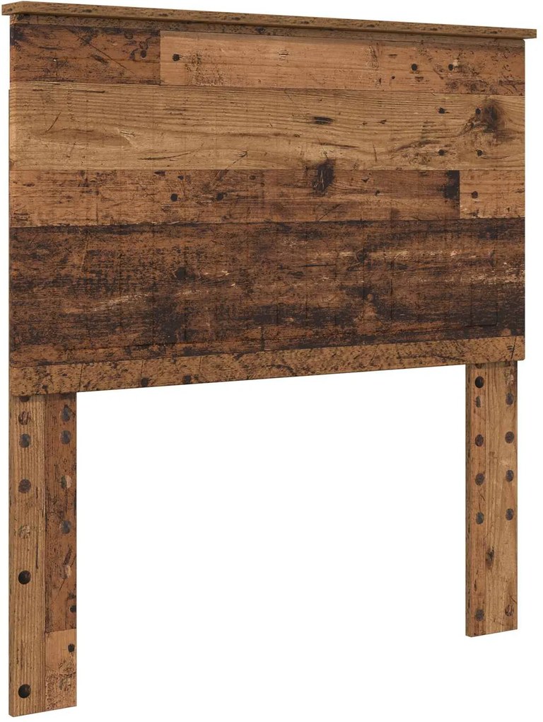 vidaXL Fejtámla fejtámlával Öreg fa 90 cm Faanyag