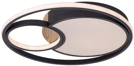 RÁBALUX 71044 LEOLA Modern LED Mennyezeti Lámpa Fekete IP20