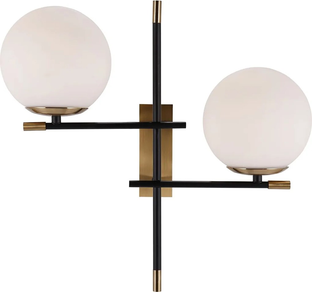 Italux glamour modern fali lámpa stelia antik bronz fehér matt fekete itxwl-43660-2
