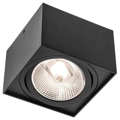 Spotlámpa CHLOE AR111 1xGU10/50W/230V szögletes fekete