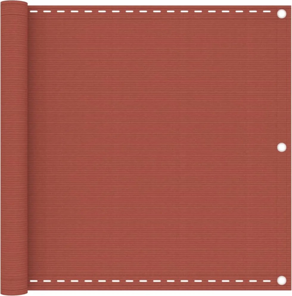 vidaXL terrakotta HDPE erkélytakaró 90 x 300 cm