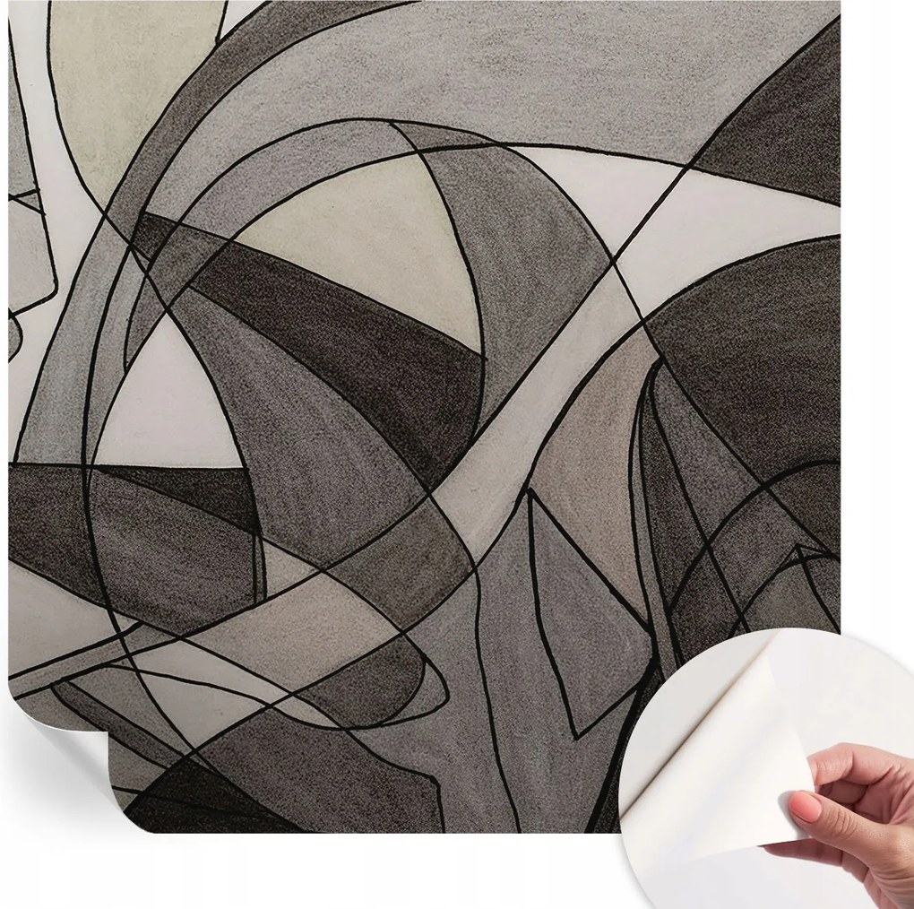 Divatos öntapadós tapéta Fali furnér Geometrikus absztrakt 250x250