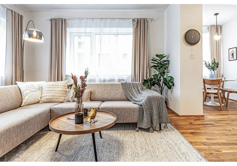 Krémszínű kézi szövésű pamut szőnyeg 60x110 cm Reimagine – Universal