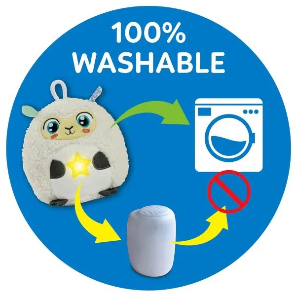 Bárány Twinkle Twinkle éjszakai fény és játék Clementoni