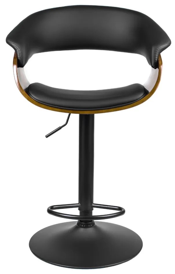 Elegáns Bárszék Fekete Eco-bőr Kárpittal. NEVADA