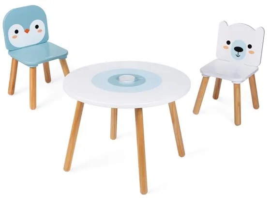 Janod - Fa asztal székekkel