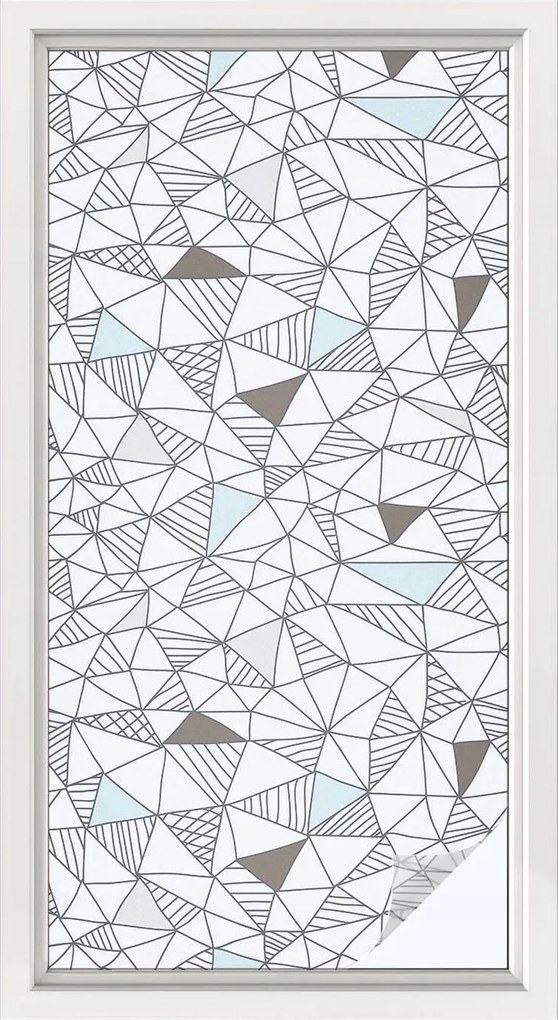 Ablaküveg fólia Adatvédelem Absztrakt formák 50x100 cm