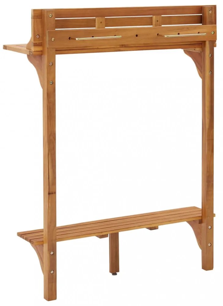 tömör akácfa erkély bárasztal 90 x 37 x 122,5 cm