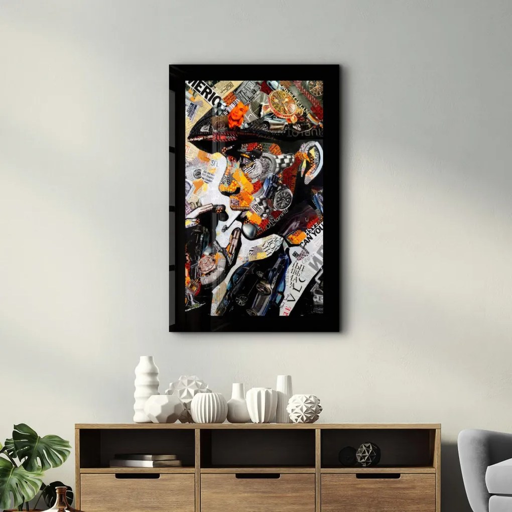 SPR-1135 edzett üvegkép, 46 x 72 cm
