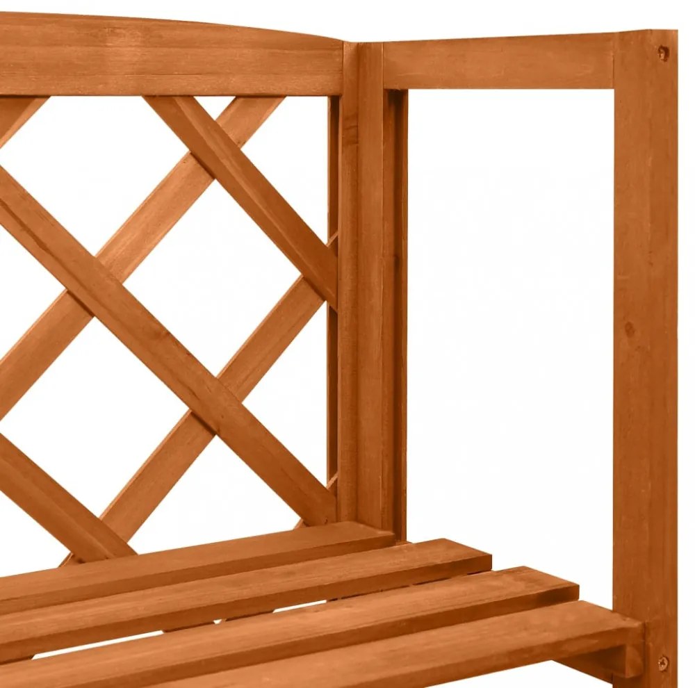 tömör fenyőfa lugasrács polcokkal 55 x 30 x 140 cm