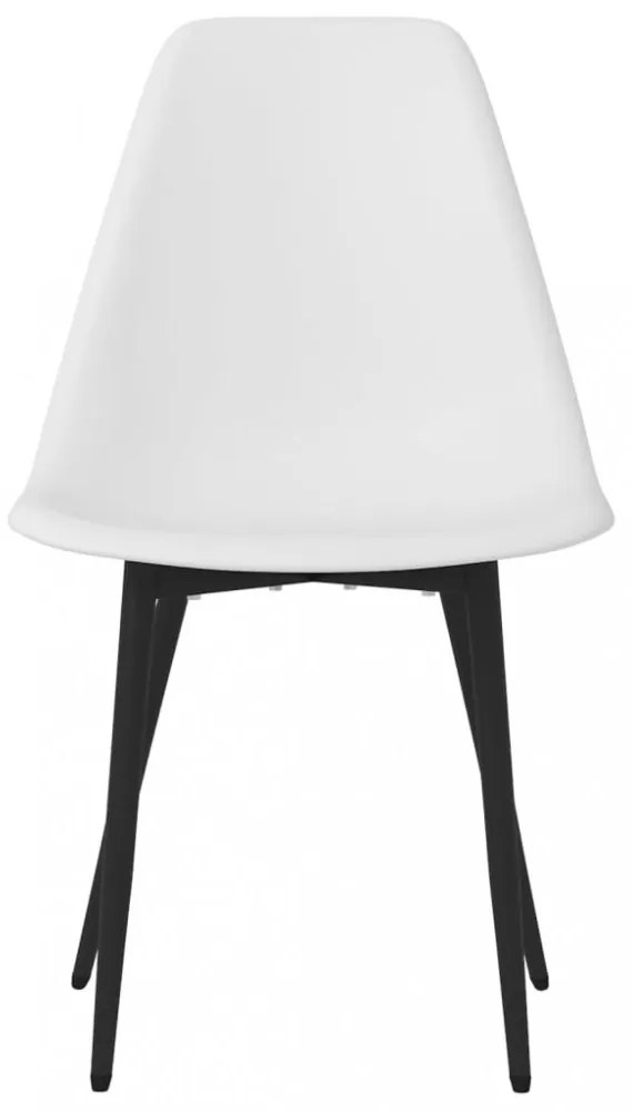 4 db fehér polipropilén étkezőszék