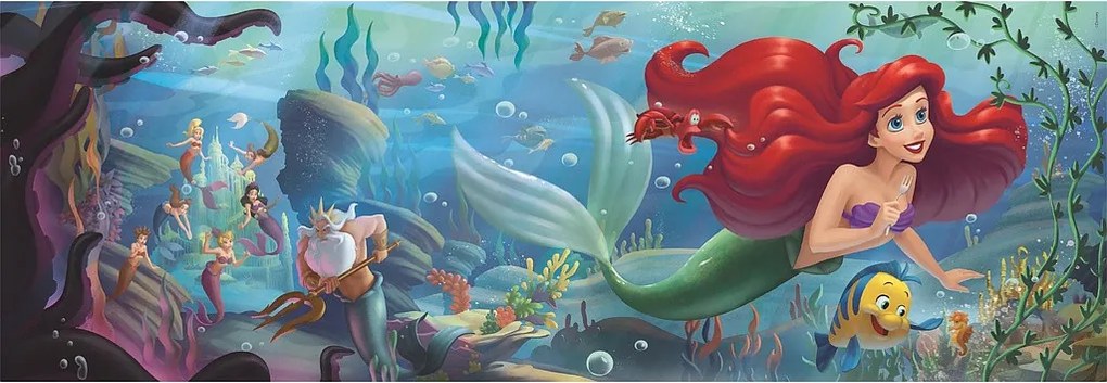 Disney Hercegnők Ariel 1000 db-os panoráma Compact puzzle Clementoni