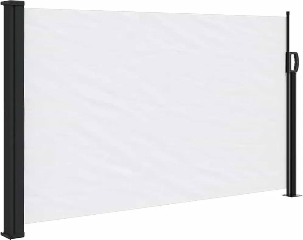 vidaXL fehér behúzható oldalsó napellenző 117 x 300 cm