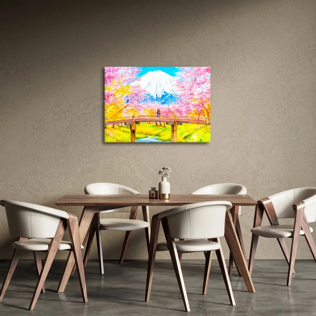 Kép - festett pár, akvarell (70x50 cm)