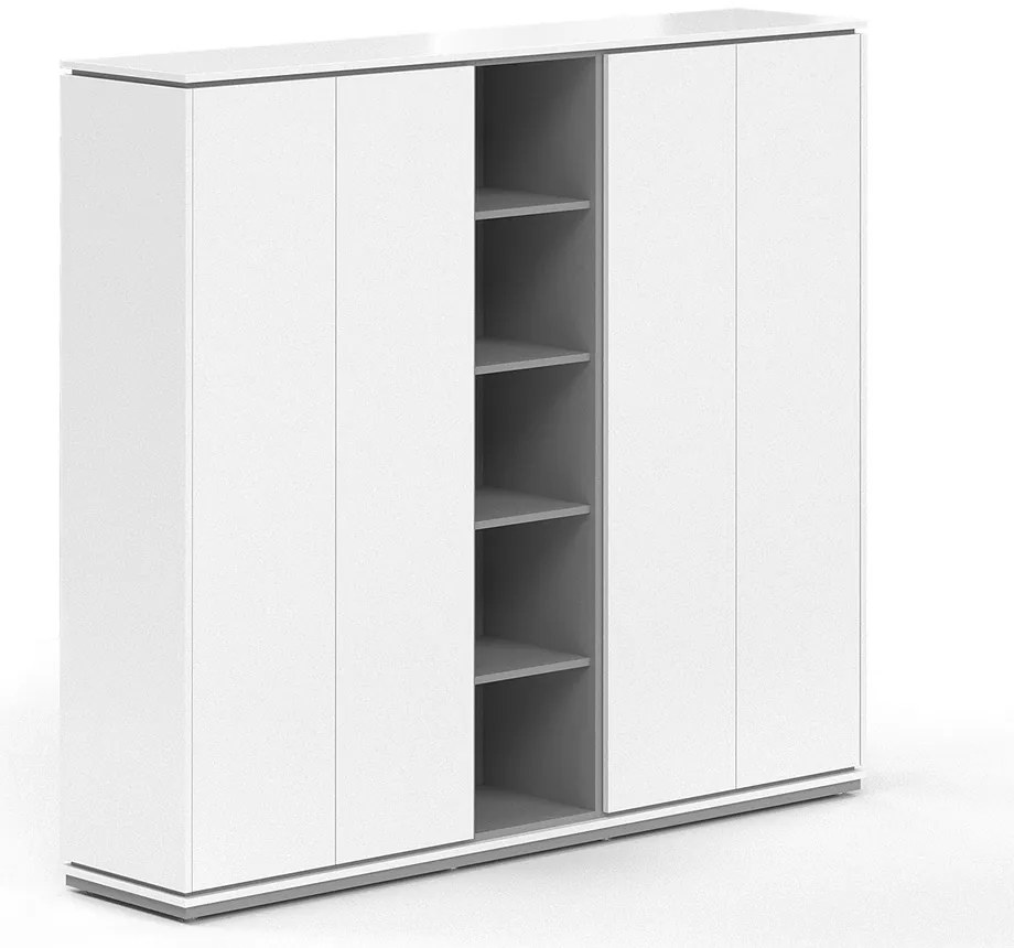 Creator magas gardrób 202,2 x 44,5 x 185,9 cm, antracit / fehér