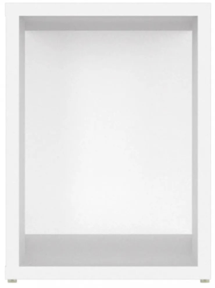 fehér szerelt fa TV-szekrény 80 x 24 x 32 cm