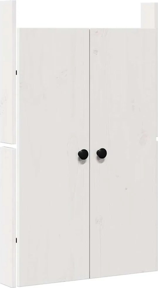 vidaXL Konyhai ajtó Fehér 50 x 9 x 82 cm Tömör fenyőfa