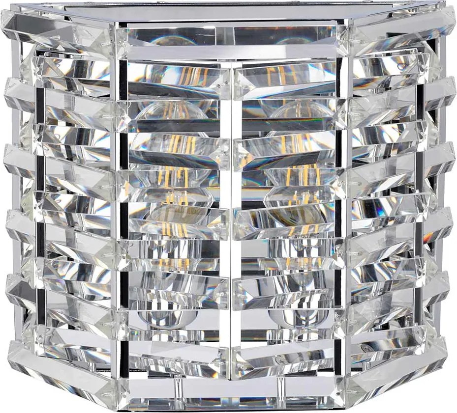 Elstead glamour modern fali lámpa shoal fényes nikkel elsshoal2