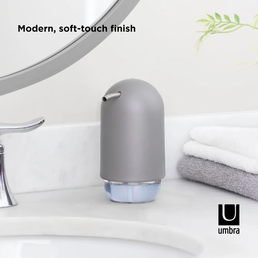 Szürke műanyag szappanadagoló 230 ml Touch – Umbra