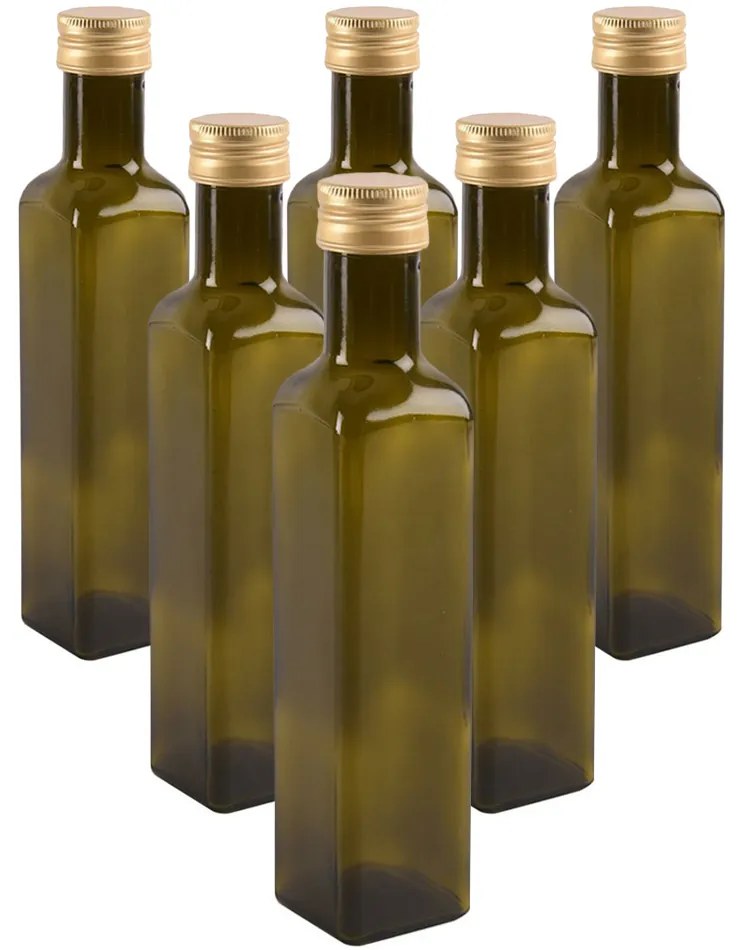 Orion Olaj fedeles üvegpalack készlet, 0,5 l, 6 db