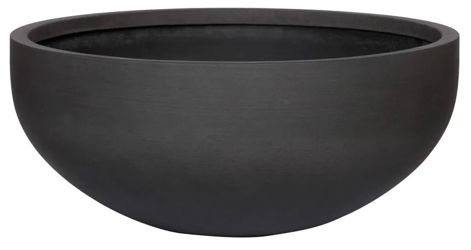 Pottery Pots Morgana virágcserép, vulkánfekete színű, többféle méretben - PotteryPots méret: XXS - 13 cm, ⌀ 30 cm