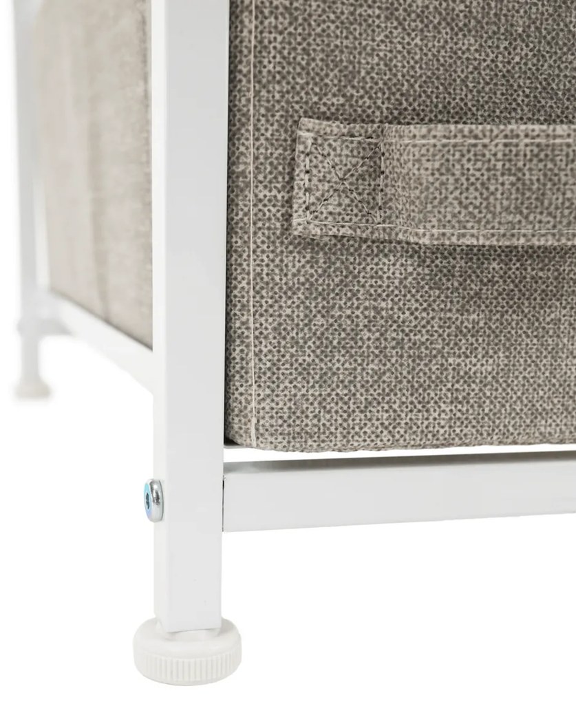 OFELIA szekrény szövet fiókokkal, fehér