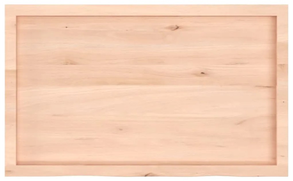 kezeletlen tömör fa fürdőszobai pult 100x60x(2-6) cm