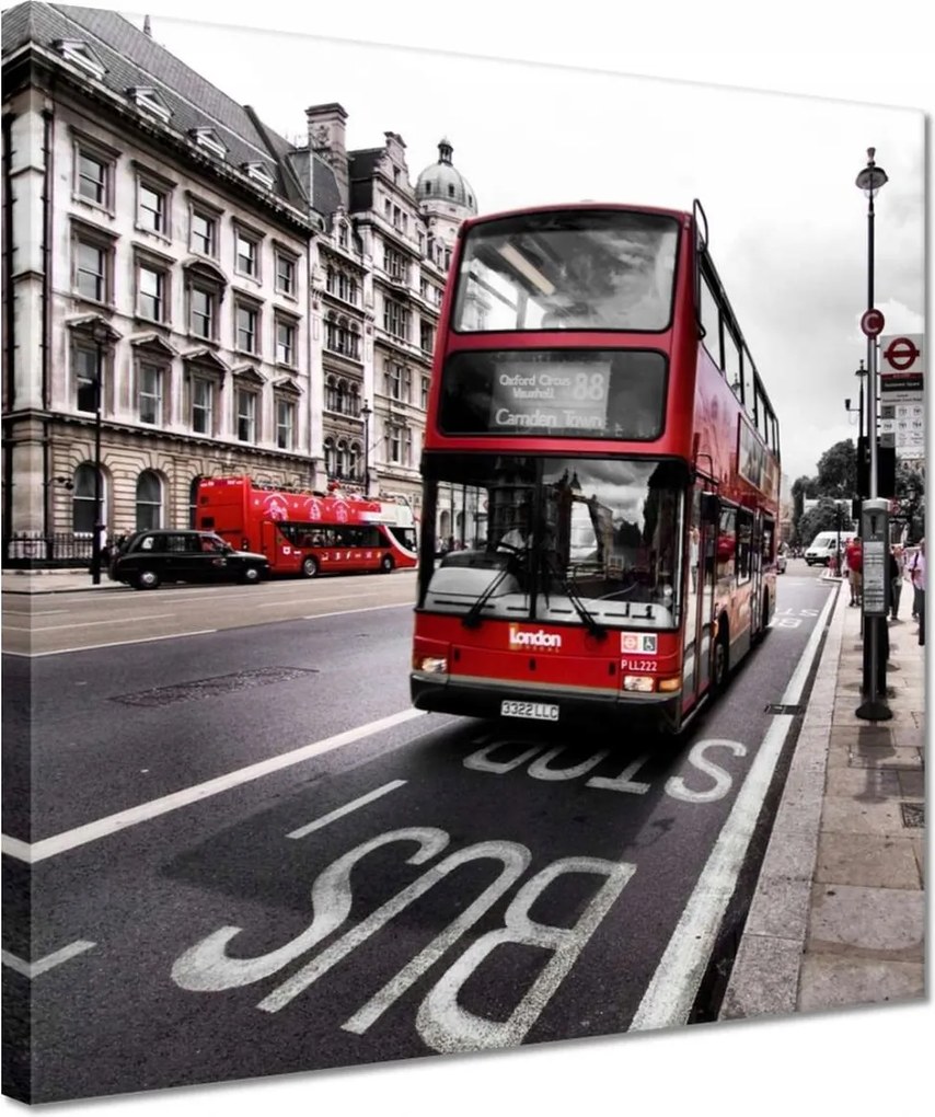 Vászonkép 30x30 Érdekes londoni busz