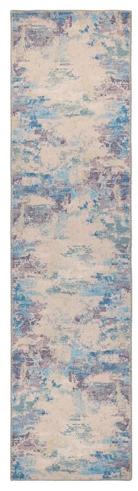 Kék-lila mosható futószőnyeg újrahasznosított szálkeverékből 60x230 cm Reid – Flair Rugs