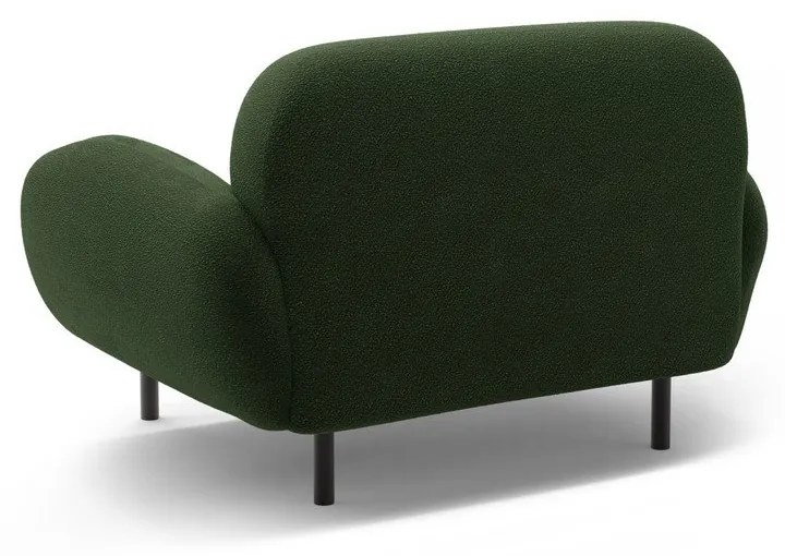 Zöld buklé fotel Poppy – Micadoni