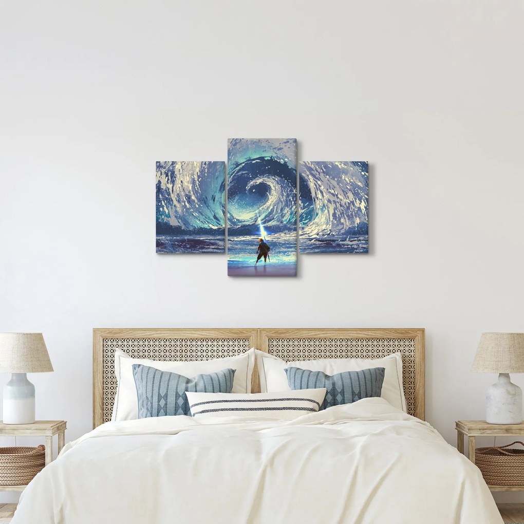Kép - Illusztráció egy lándzsás fiúról (90x60 cm)