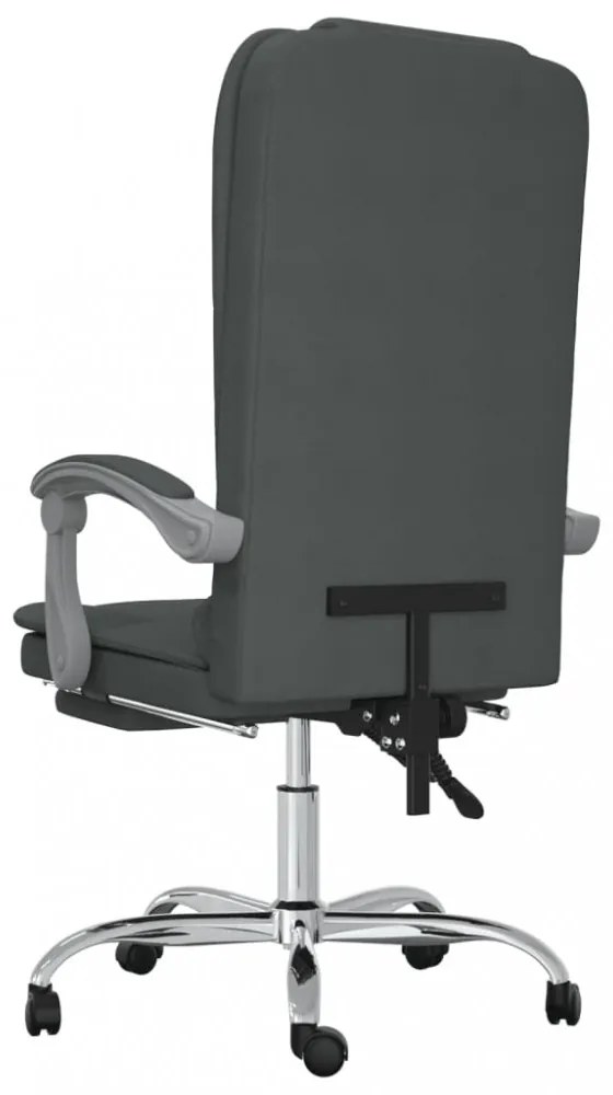 vidaXL sötétszürke szövet dönthető masszázsfotel