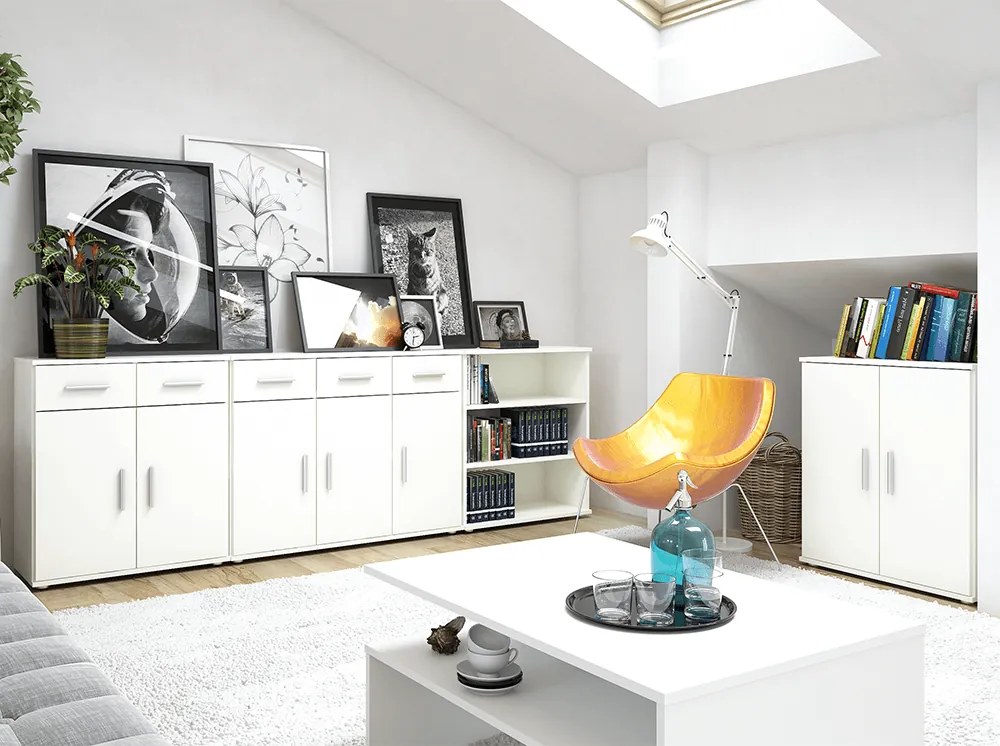 Komód, fehér, RESITA TYP 2