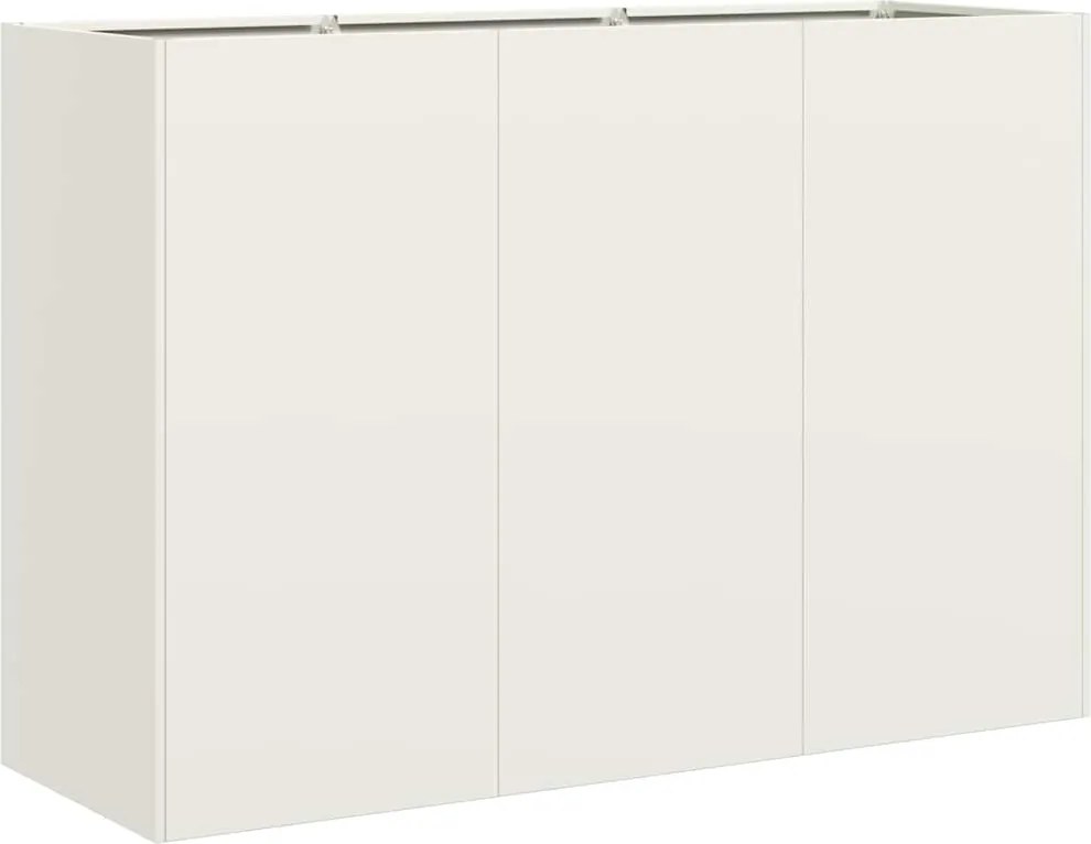 vidaXL ültetvény Fehér 120x40x80 cm Hidegen hengerelt acélból