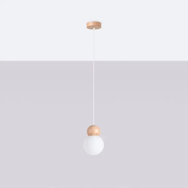 Sollux SL.1390 - Csillár zsinóron PEKKA 1xG9/8W/230V fehér