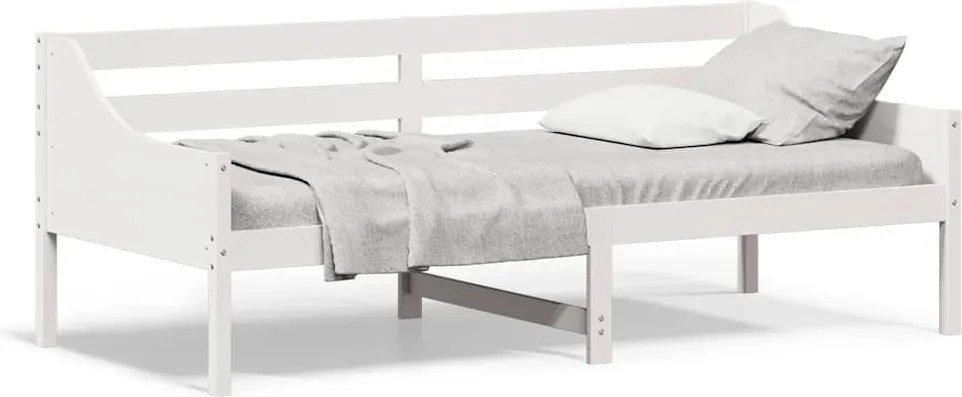 vidaXL fehér tömör fenyőfa kanapéágy matrac nélkül 90 x 200 cm