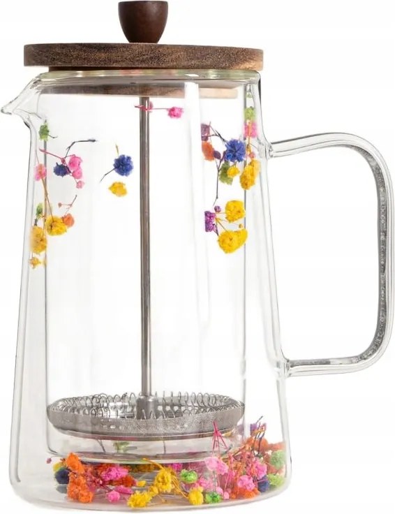 Seco duplafalú sörfőző virágokkal 0,7 l Homla