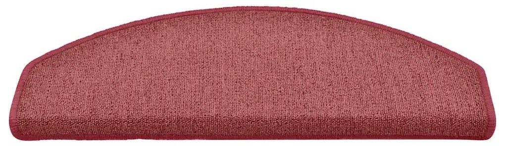 30 db bordó félkör alakú lépcsőszőnyeg 65 x 24 x 4 cm, nagy