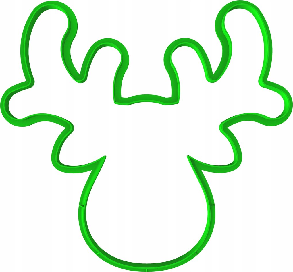 Karácsonyi Mézeskalács Forma Karácsonyi Nagy XXL Rénszarvas 18cm