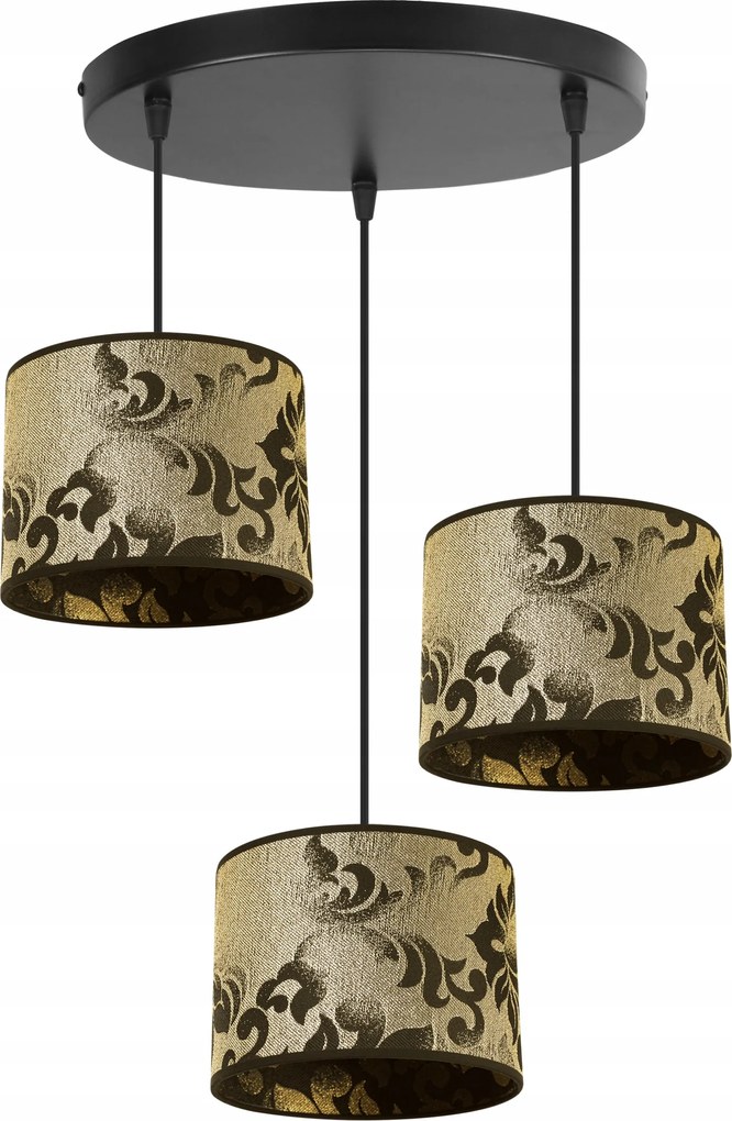 Mennyezeti Lámpa Lógó Csillár Hármas Lámpabúra Arany Nappali Szoba