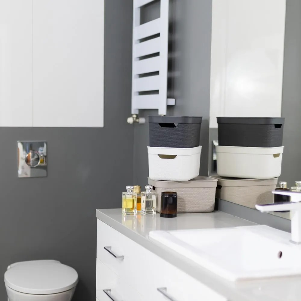 Műanyag tárolódoboz fedéllel Deco - Rotho