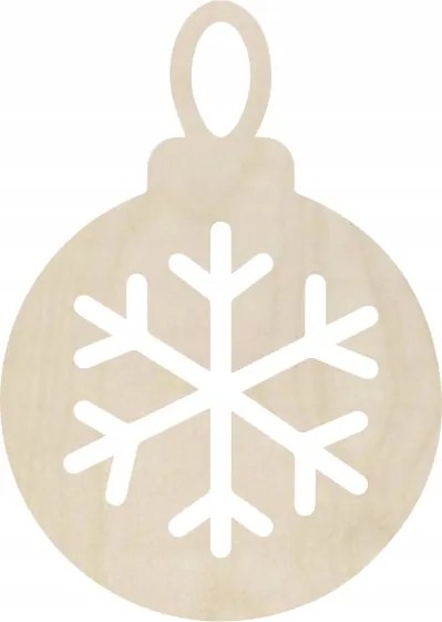Karácsonyi gömbök karácsonyfadísz Hópehely különböző színekben 5db