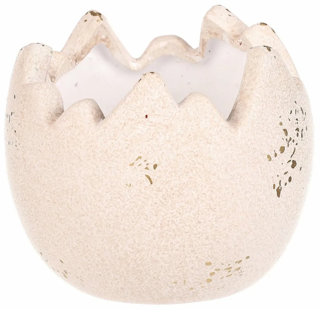 Kerámia virágdoboz Álló kagyló , 13 x 13 x 11 cm