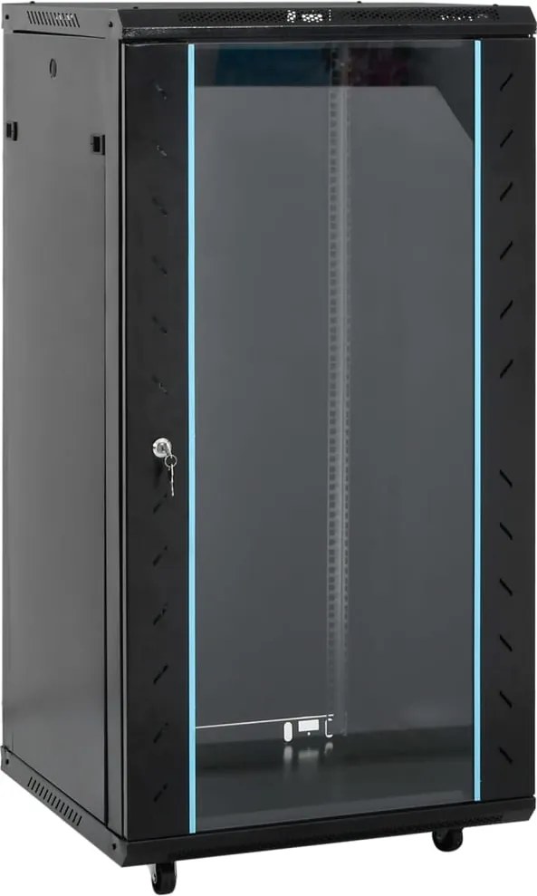 vidaXL 22U hálózati szekrény forgólábbal 19" IP20 60x60x120 cm