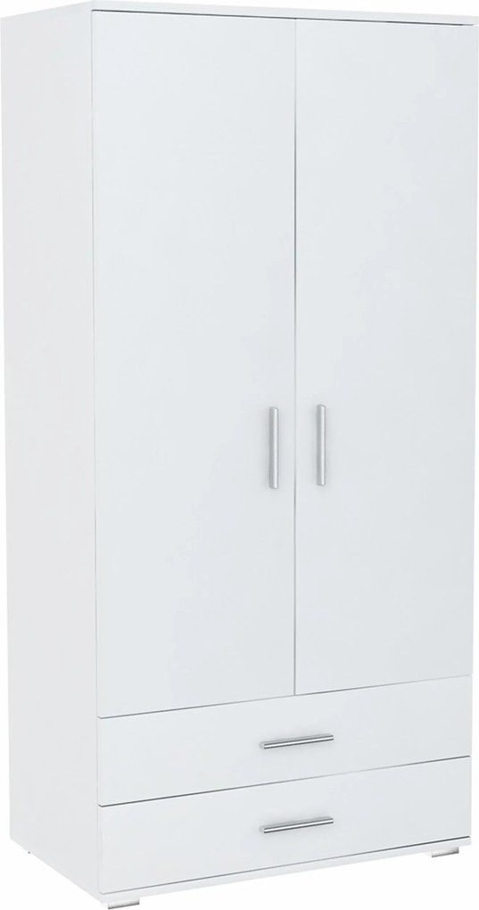 Kétajtós szekrény Bodo 2D2S Fehér 2 fiókos Ufc könyvespolc