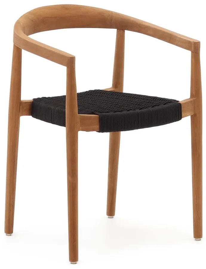 Natúr színű tömörfa kerti szék szett 4 db-os Ydalia – Kave Home