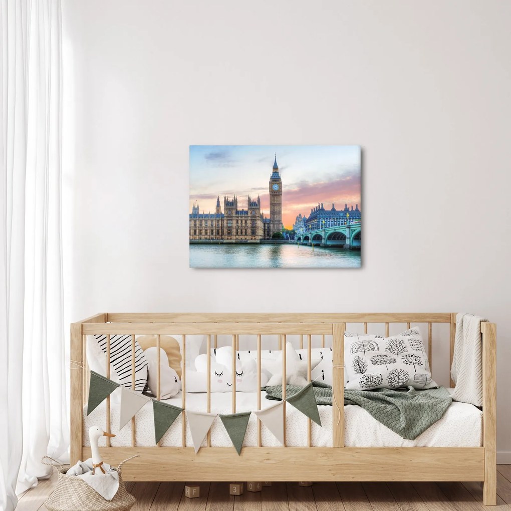 Kép - London pasztell színekben (70x50 cm)
